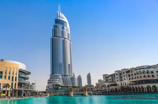 Dirección Hotel en el centro de Dubai — Foto de Stock