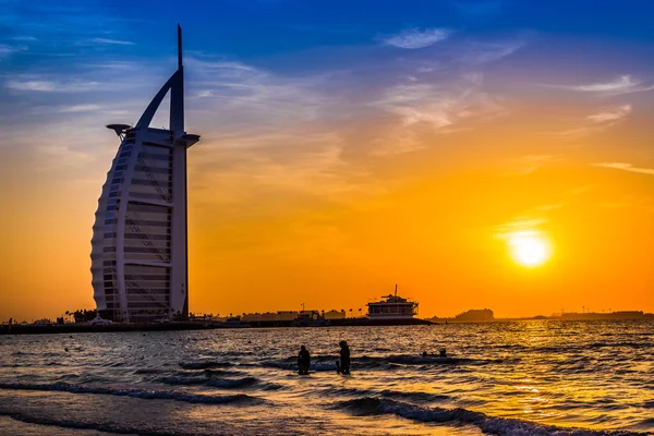 Burj Al Arab is a luxury 5 stars hotel Stock Picture