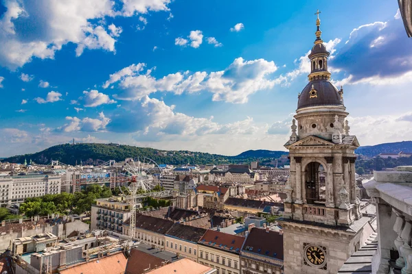Budapeşte havadan görünümü — Stok fotoğraf