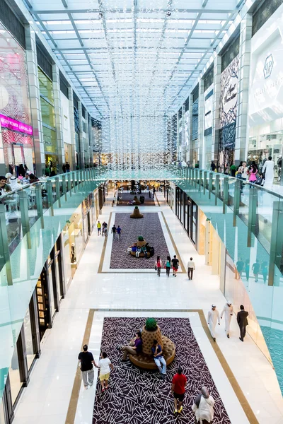 Vista interna del Dubai Mall — Foto Stock