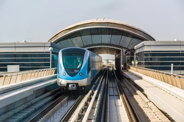 Dubaj metro železnice — Stock fotografie