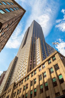 NEW YORK CITY, ABD - 15 Mart 2020: Manhattan, New York 'taki Empire State Building, ABD