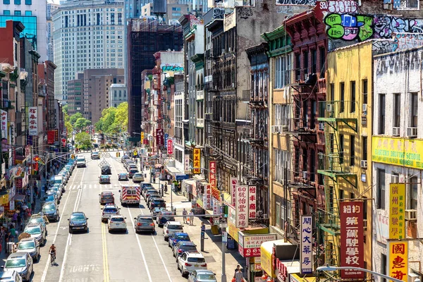 New York City Usa März 2020 Luftaufnahme Von Chinatown New — Stockfoto