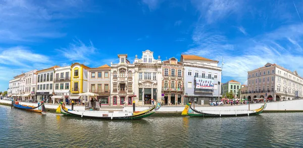 Aveiro Portugal Juillet 2017 Bateaux Traditionnels Sur Canal Principal Ville — Photo