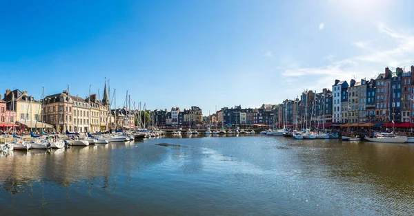 Panorama Honfleur Hafen Einem Schönen Sommertag Frankreich — Stockfoto