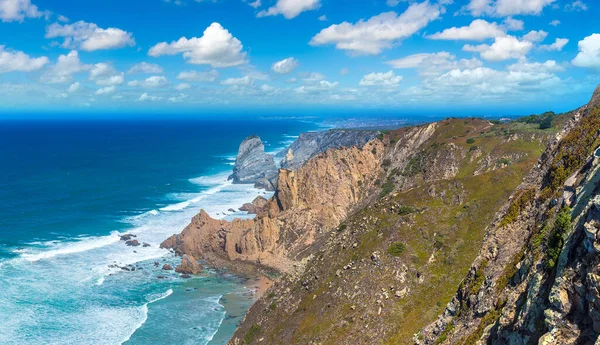 Cabo Roca Skały Kamienie Wybrzeżu Oceanu Atlantyckiego Sintra Piękny Letni — Zdjęcie stockowe