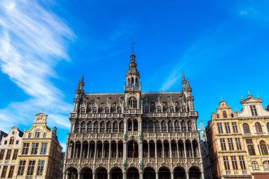 Brüksel 'deki Grand Place Güzel bir yaz günü, Belçika