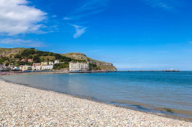 Güzel yaz gün, İngiltere Galler llandudno Beach'de