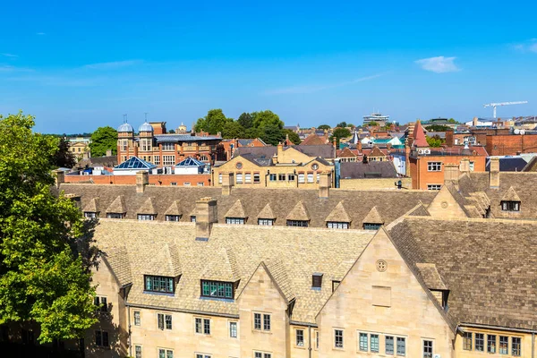Vista Aérea Panorámica Oxford Hermoso Día Verano Inglaterra Reino Unido — Foto de Stock