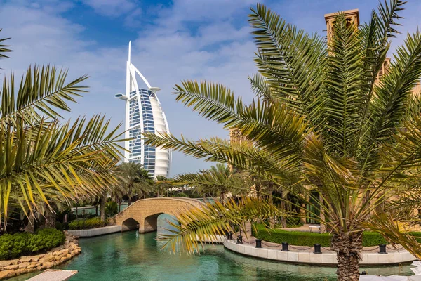 Dubai United Arab Emirates Června 2020 Pohled Hotel Burj Arab — Stock fotografie