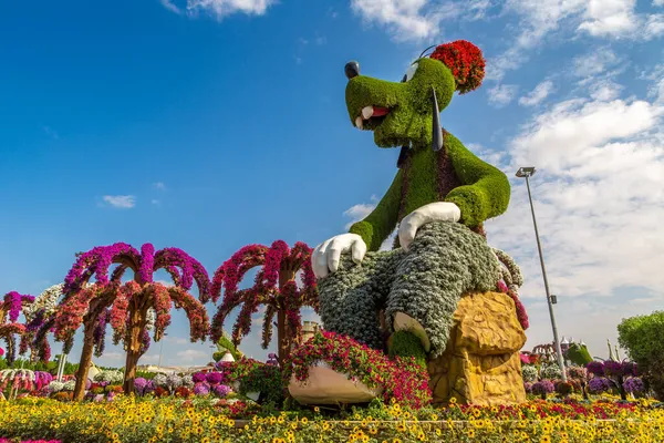 Dubai United Arab Emirates March 2020 Dubai Miracle Garden Sunny — Stock Photo, Image