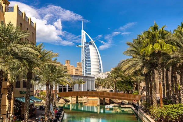 Dubai Emiratos Árabes Unidos Enero 2020 Vista Hotel Burj Arab — Foto de Stock