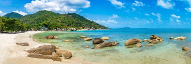 Gümüş Beach Koh Samui Adası, Tayland bir yaz günü Panoraması