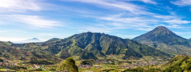 Sindoro Dağı Panoraması, Orta Cava, Endonezya