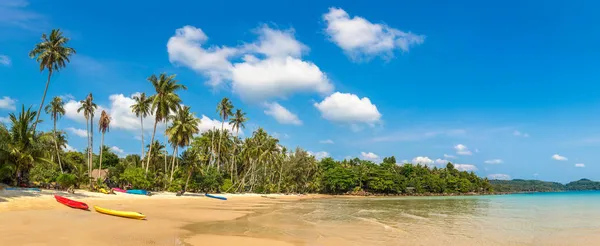 Panorama Tropical Beach Sunny Day — Stock Photo, Image
