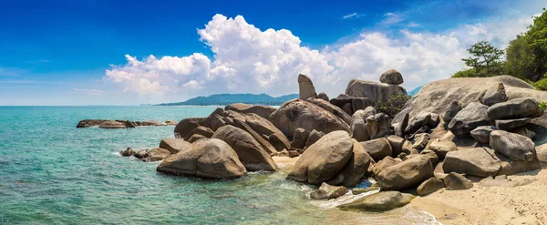 Panorama Miasta Hin Hin Dziadek Babcia Rock Wyspie Koh Samui — Zdjęcie stockowe