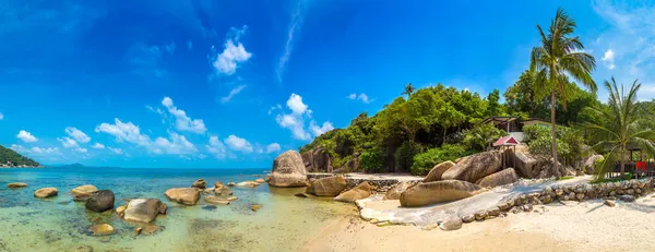 Panorama Silver Beach Isla Koh Samui Tailandia Día Verano — Foto de Stock