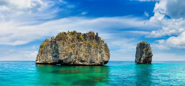 Panorama Koh Haa Islands Thailand Sunny Day — Stock Photo, Image