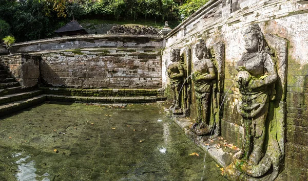 Πανόραμα Της Ιερής Λίμνης Στην Pura Goa Gajah Ναός Του — Φωτογραφία Αρχείου