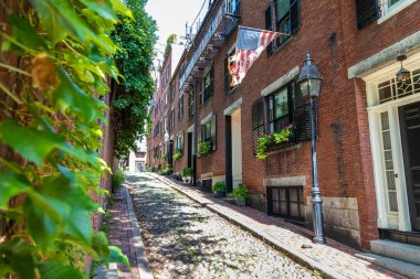 Boston, Massachusetts, ABD 'deki tarihi palamut caddesi.