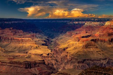 Grand Kanyon Milli Parkı, günbatımı, Arizona, ABD