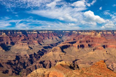 Güneşli bir günde Büyük Kanyon Ulusal Parkı, Arizona, ABD