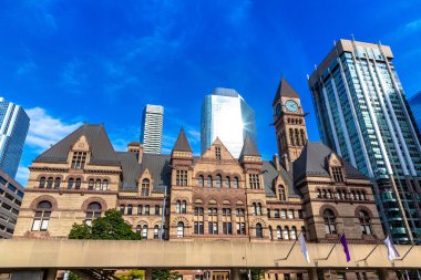 Toronto Eski Belediye Binası güneşli bir günde, Ontario, Kanada