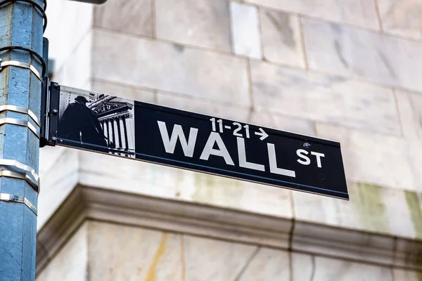 Wall Street tabelası Manhattan, New York City, ABD