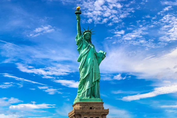New York City New York Abd Mavi Gökyüzüne Karşı Güzel — Stok fotoğraf