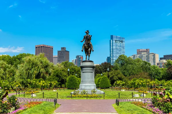 Statue George Washington Boston Massachusetts Usa — Photo