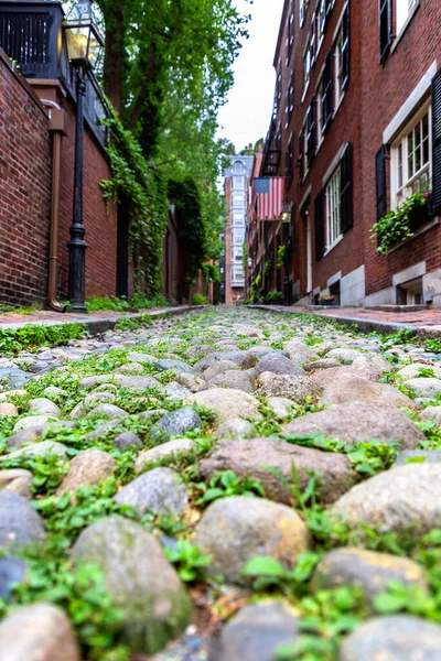 Historic Acorn Street Boston Massachusetts Usa — Stock Photo, Image