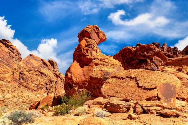 Valley Fire State Park Sunny Day Nevada Usa — Stock Photo, Image