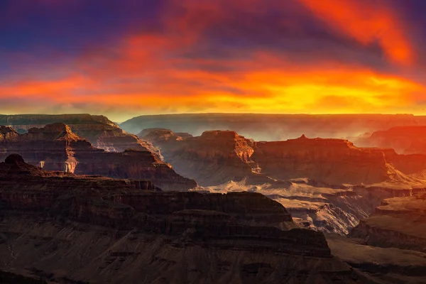 Grand Canyon National Park Tramonto Arizona Usa — Foto Stock