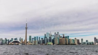 Toronto panoramik gökyüzü güneşli bir günde, Ontario, Kanada