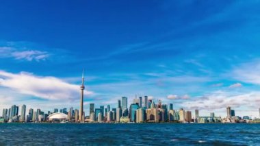 Toronto panoramik gökyüzü güneşli bir günde, Ontario, Kanada