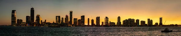Panorama New Jersey City Sunset Usa — Stock Photo, Image