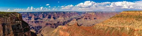 Panorama Del Parque Nacional Del Gran Cañón Día Soleado Arizona —  Fotos de Stock