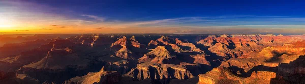 Πανόραμα Του Εθνικού Πάρκου Grand Canyon Στο Powell Point Ηλιοβασίλεμα — Φωτογραφία Αρχείου