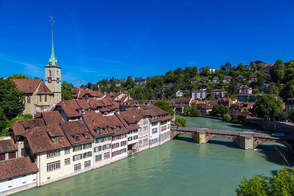 Bern Panoramik Manzarasına Güzel Yaz Gün Sviçre — Stok fotoğraf