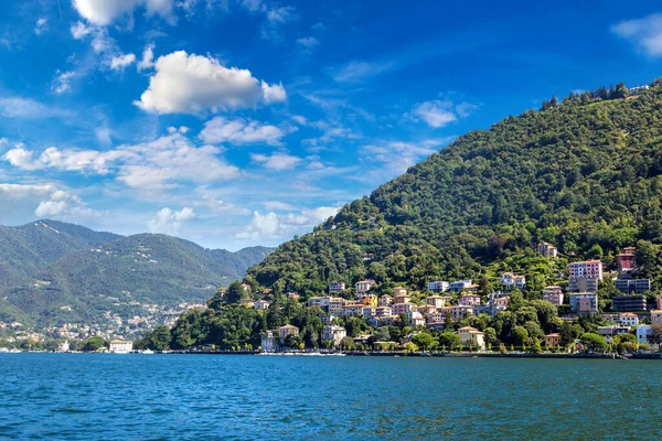 Lake Como Talya Güzel Yaz Gün — Stok fotoğraf