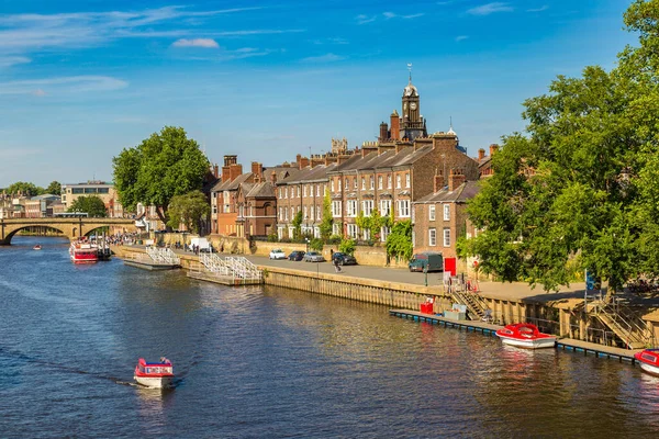 River Ouse York North Yorkshire Beautiful Summer Day England United — Stock Photo, Image