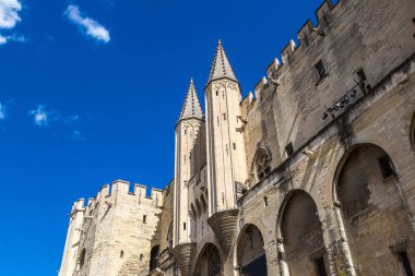 Avignon Papalık Sarayı bir güzel yaz günü, Fransa