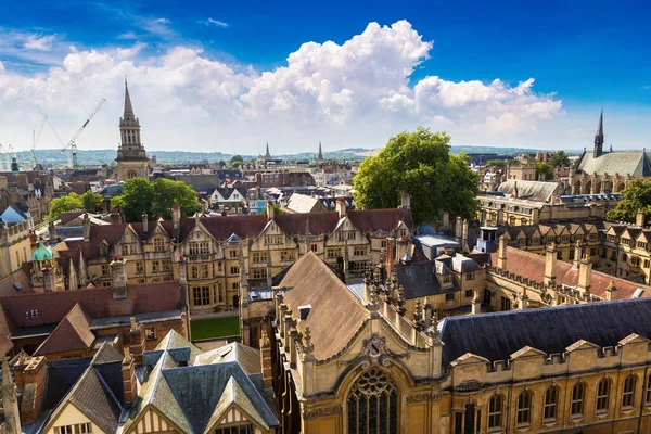 Vista Aérea Panorámica Oxford Hermoso Día Verano Inglaterra Reino Unido — Foto de Stock