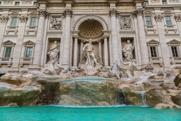 Fountain Trevi Roma Itália Dia Verão — Fotografia de Stock