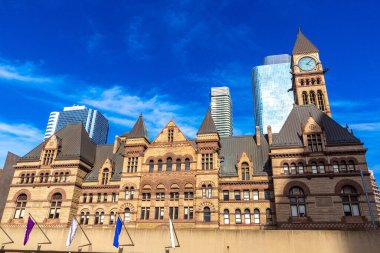 Toronto Eski Belediye Binası güneşli bir günde, Ontario, Kanada