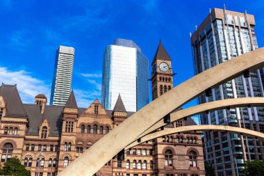 Toronto Eski Belediye Binası güneşli bir günde, Ontario, Kanada
