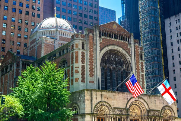 Bartholomew Church New York City Verenigde Staten Een Zonnige Dag — Stockfoto