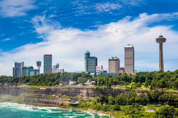 Canadian Riverbank Niagara Falls Niagara Falls American Side — Fotografia de Stock