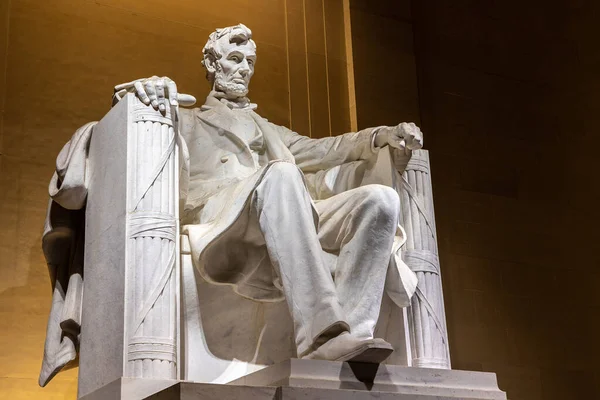 Patung Abraham Lincoln Lincoln Memorial Washington Amerika Serikat — Stok Foto