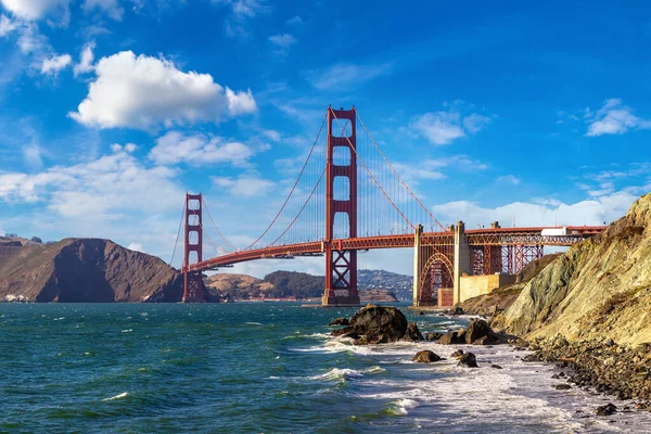 Golden Gate Bridge Partir Marshall Beach San Francisco Californie Usa — Photo